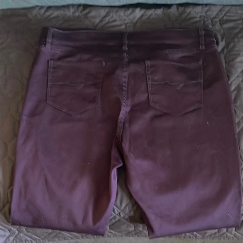 Soho Women's Jeans in Deep Burgundy - Picture 2 of 4